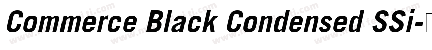 Commerce Black Condensed SSi字体转换